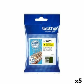 Cartucho de Tinta Original Brother MFC-J1010DW / DCP-J1050DW Amarillo (5 Unidades) de Brother, Tóners y tinta de impresora - ...