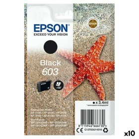 Cartuccia ad Inchiostro Originale Epson P-2100, 3100, 4100 / WF-2830DWF, 2850DW - Nº 603 Nero (10 Unità) di Epson, Toner e in...