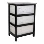 Caisson à Tiroirs Alexandra House Living Blanc Noir Bois de paulownia 29 x 58 x 40 cm | Tienda24 - Global Online Shop Tienda24.eu