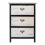 Caisson à Tiroirs Alexandra House Living Blanc Noir Bois de paulownia 29 x 58 x 40 cm | Tienda24 - Global Online Shop Tienda24.eu