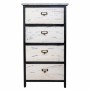 Cassettiera Alexandra House Living Bianco Nero Legno di paulownia 29 x 73 x 40 cm | Tienda24 - Global Online Shop Tienda24.eu