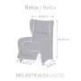 Housse de fauteuil avec pieds séparés Eysa ROC Blanc 90 x 120 x 85 cm | Tienda24 Tienda24.eu