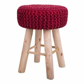 Stool Alexandra House Living Burgundy Bamboo Sponge MDF Wood 32 x 44 x 32 cm by Alexandra House Living, Sofas and chairs - Re...