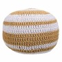 Pouffe Alexandra House Living White Brown polystyrene 45 x 30 x 45 cm by Alexandra House Living, Bean Bags - Ref: D1630908, P...