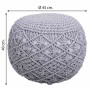 Pouffe Alexandra House Living Light grey polystyrene 45 x 40 x 45 cm by Alexandra House Living, Bean Bags - Ref: D1630916, Pr...