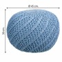 Pouffe Alexandra House Living Light Blue polystyrene 45 x 30 x 45 cm by Alexandra House Living, Bean Bags - Ref: D1630918, Pr...