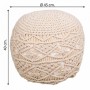 Pouffe Alexandra House Living Cream polystyrene 45 x 40 x 45 cm by Alexandra House Living, Bean Bags - Ref: D1630924, Price: ...