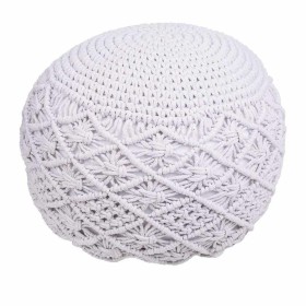 Pouffe Alexandra House Living White polystyrene 45 x 33 x 45 cm by Alexandra House Living, Bean Bags - Ref: D1630925, Price: ...