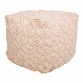 Pouffe Alexandra House Living Cream polystyrene 45 x 40 x 45 cm by Alexandra House Living, Bean Bags - Ref: D1630927, Price: ...