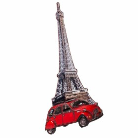 Placa de Parede Alexandra House Living Ferro Torre Eiffel 80 x 1 x 43 cm de Alexandra House Living, Esculturas - Ref: D163094...