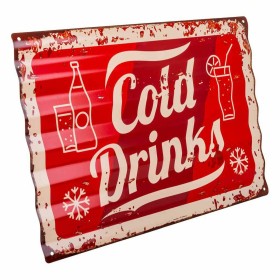 Plaque Murale Alexandra House Living Cold Drink Fer 59 x 1 x 40 cm de Alexandra House Living, Sculptures - Réf : D1630951, Pr...