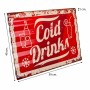 Placa de Pared Alexandra House Living Cold Drink Hierro 59 x 1 x 40 cm de Alexandra House Living, Esculturas - Ref: D1630951,...