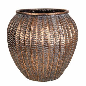 Planter Alexandra House Living Golden Iron 35 x 32 x 35 cm by Alexandra House Living, Cachepots - Ref: D1630954, Price: 39,63...