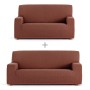 Sofa cover set Eysa TROYA Orange 70 x 110 x 210 cm 2 Pieces | Tienda24 Tienda24.eu