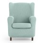 Wingback chair cover Eysa ULISES Aquamarine 80 x 100 x 90 cm | Tienda24 Tienda24.eu