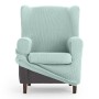 Wingback chair cover Eysa ULISES Aquamarine 80 x 100 x 90 cm | Tienda24 Tienda24.eu