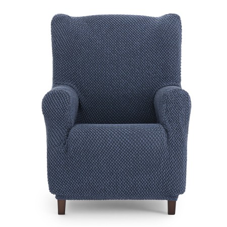 Wingback chair cover Eysa THOR Blue 80 x 110 x 90 cm | Tienda24 Tienda24.eu