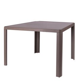 Table de Salle à Manger Home ESPRIT Blanc Naturel Marbre Bois d'acacia 115 x 115 x 76 cm | Tienda24 - Global Online Shop Tienda24.eu