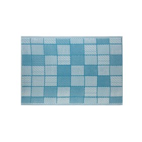 Alfombra de Exterior Meis Azul Blanco Polipropileno de BigBuy Home, Alfombras - Ref: S8700311, Precio: 25,17 €, Descuento: %