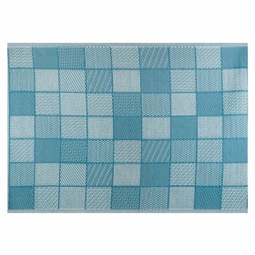 Außenbereich-Teppich Meis Blau Weiß Polypropylen von BigBuy Home, Teppiche - Ref: S8700313, Preis: 44,23 €, Rabatt: %