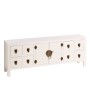 Mueble de TV ORIENTE 130 x 24 x 50,5 cm Madera Blanco de BigBuy Home, Mesas y soportes para TV - Ref: S8800026, Precio: 239,0...