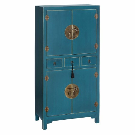 Buffet ORIENTE 63 x 33 x 131 cm Bleu DMF | Tienda24 - Global Online Shop Tienda24.eu