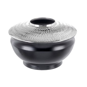 Vase 21 x 21 x 11,5 cm Black Aluminium by BigBuy Home, Vases - Ref: S8800104, Price: 13,07 €, Discount: %