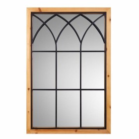 Wall mirror Alexandra House Living Black Metal Fir wood 2 x 90 x 60 cm by Alexandra House Living, Wall-Mounted Mirrors - Ref:...