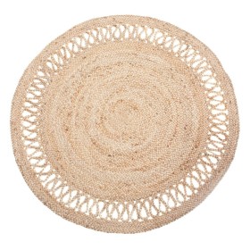 Tapis 120 x 120 x 1 cm Naturel Jute de BigBuy Home, Tapis - Réf : S8800172, Prix : 34,21 €, Remise : %