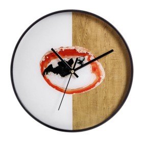 Orologio da Parete DKD Home Decor 8424001759712 Nero Legno Legno MDF Montagna 30 x 30 x 1,5 cm | Tienda24 - Global Online Shop Tienda24.eu