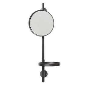 Miroir mural 22 x 20 x 60 cm Verre Noir Métal de BigBuy Home, Miroirs muraux - Réf : S8800279, Prix : 30,26 €, Remise : %