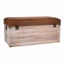 Storage chest with seat Alexandra House Living Brown Polyurethane MDF Wood 40 x 38 x 80 cm | Tienda24 - Global Online Shop Tienda24.eu