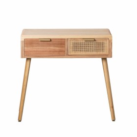 Console HONEY Natural Paolownia wood MDF Wood 80 x 40 x 78 cm by BigBuy Home, Tables - Ref: S8800779, Price: 148,26 €, Discou...