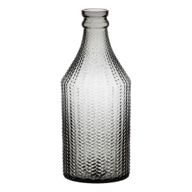 Vase 11,7 x 11,7 x 30 cm Gris verre de BigBuy Home, Vases - Réf : S8800845, Prix : 14,01 €, Remise : %