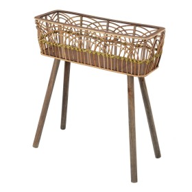 Planter 60 x 21 x 68 cm Natural Wood Bamboo by BigBuy Garden, Cachepots - Ref: S8800885, Price: 25,64 €, Discount: %