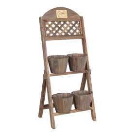 Planter 34 x 15 x 82 cm Natural Wood by BigBuy Garden, Cachepots - Ref: S8800888, Price: 31,77 €, Discount: %