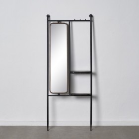 Coat rack 67 x 19 x 166,5 cm Crystal Black Golden Metal by BigBuy Home, Coat Racks - Ref: S8800902, Price: 115,23 €, Discount: %