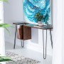 Desk 140 x 35 x 77 cm Metal Wood | Tienda24 - Global Online Shop Tienda24.eu