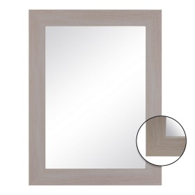 Wall mirror 64 x 1,5 x 86 cm Natural DMF by BigBuy Home, Wall-Mounted Mirrors - Ref: S8800928, Price: 50,98 €, Discount: %