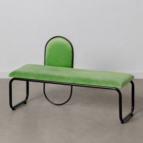 Banquette 110 x 40 x 68 cm Tissu Synthétique Métal Vert de BigBuy Home, Chaises - Réf : S8800939, Prix : 108,83 €, Remise : %