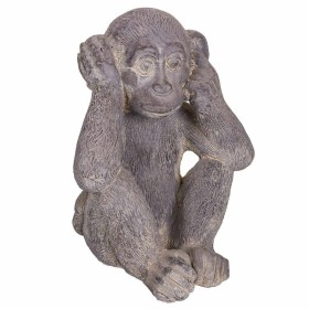 Figura Decorativa Alexandra House Living Cinzento Magnésio Macaco 26 x 40 x 35 cm de Alexandra House Living, Colecionáveis - ...