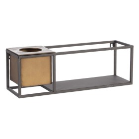 Étagère 40 x 12 x 13,5 cm Noir Doré Métal de BigBuy Home, Étagères verticales - Réf : S8801080, Prix : 15,13 €, Remise : %