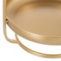 Snack tray 26,5 x 25 x 32,5 cm Golden Metal | Tienda24 - Global Online Shop Tienda24.eu