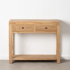 Meuble d'Entrée MIRÓ Naturel bois mindi 100 x 35 x 85 cm de BigBuy Home, Tables - Réf : S8801085, Prix : 403,86 €, Remise : %