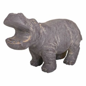 Decorative Figure Alexandra House Living Grey Magnesium Hippopotamus 26 x 40 x 35 cm by Alexandra House Living, Collectables ...