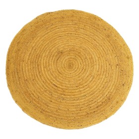 Carpet Yellow Jute 120 x 120 cm by BigBuy Home, Area Rugs - Ref: S8801114, Price: 26,02 €, Discount: %