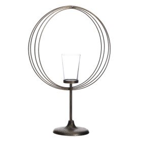 Bougeoir Verre Doré Acier 15,5 x 26 x 15,5 cm (6 Unités) | Tienda24 - Global Online Shop Tienda24.eu