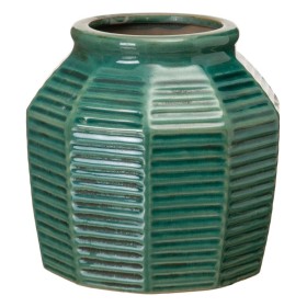 Plantador 19,5 x 19,5 x 18,5 cm Cerâmica Azul escuro de BigBuy Garden, Vasos - Ref: S8801158, Preço: 11,02 €, Desconto: %