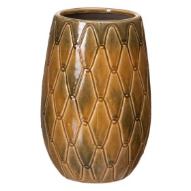 Kaufe Vase 18 x 18 x 27,5 cm aus Keramik Senf