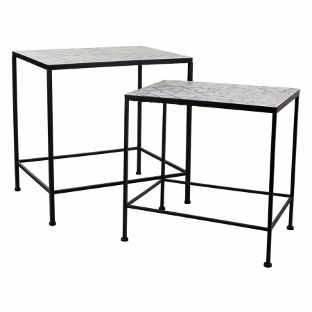 Flower Pot Stand Alexandra House Living Black Iron 37 x 51 x 50 cm 2 Pieces by Alexandra House Living, Accessories - Ref: D16...